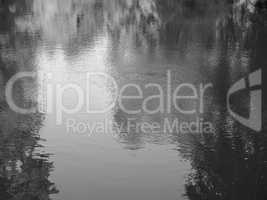 Water pond background in black and white