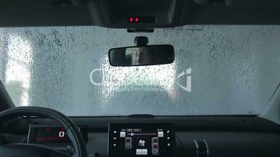 Car wash with pressured water