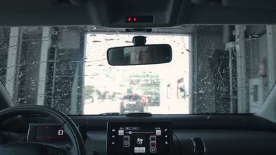 Car Cleaning in automatic Car Wash