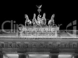 Brandenburger Tor in Berlin in black and white