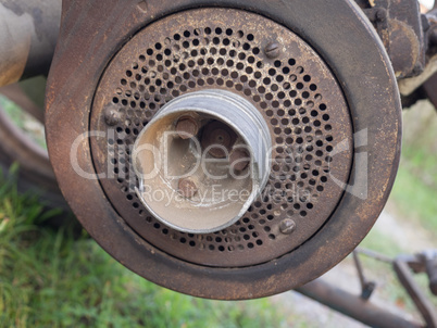 Old motor pulley