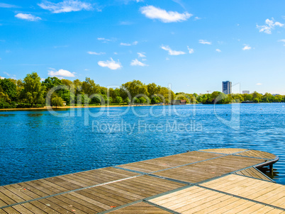 Serpentine lake, London HDR