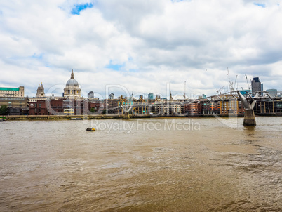 River Thames in London HDR