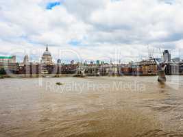 River Thames in London HDR