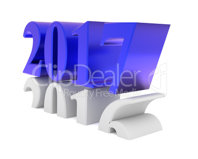 New Years concept, 3d illustration