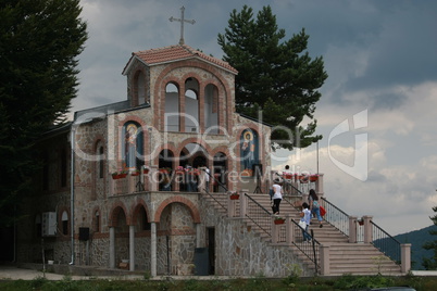 Pilgrims are visiting Krastova Gora church