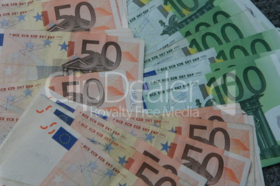 euro money banknotes