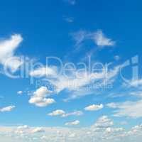 beautiful clouds in blue sky