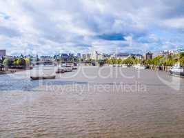 River Thames in London HDR