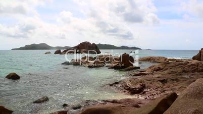 Tropical coast of St. Pierre, Seychelles