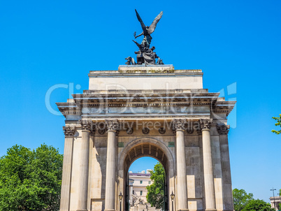 Wellington arch in London HDR