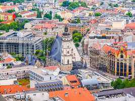 Leipzig aerial view HDR