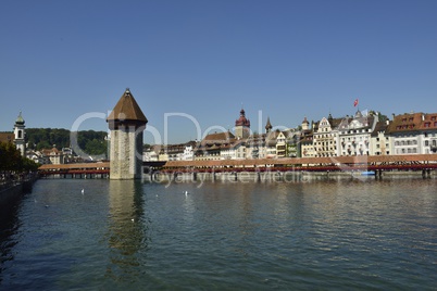 Kapellbrücke in Luzern, Schweiz