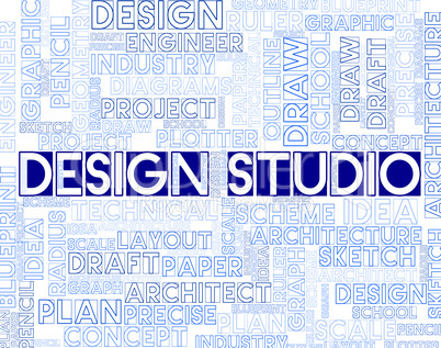 Design Studio Shows Designer Office And Creativity