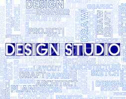 Design Studio Shows Designer Office And Creativity