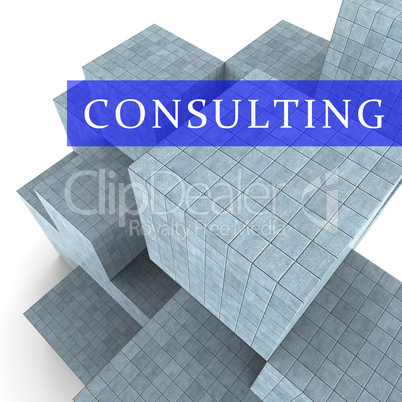Consulting Words Represent Seek Advice 3d Rendering