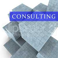 Consulting Words Represent Seek Advice 3d Rendering