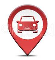 Car Rental Location Shows Automobile Hire Places