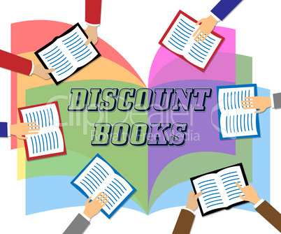 Discount Books Shows Fiction Promotion And Savings