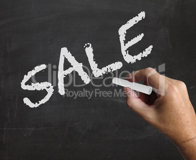 Sale Word Represents Promotion Promo And Discounts