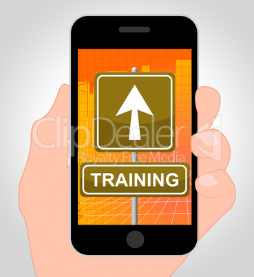 Training Online Means Internet Learning 3d Illustration