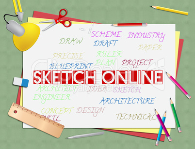 Sketch Online Means Internet Drawing And Design