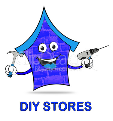 Diy Stores Represents Do It Yourself 3d Illustration