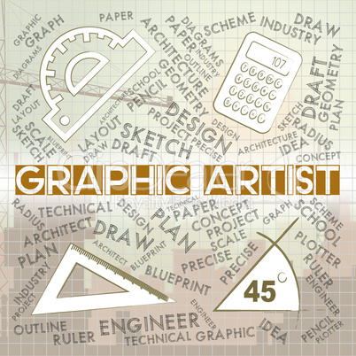 Graphic Artist Means Creative Designer And Recruitment