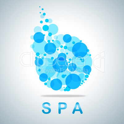 Spa Symbol Means Dayspa Icons And Wellness