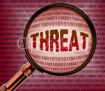 Computer Threat Represents Virus Warning 3d Rendering