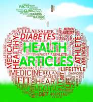Health Articles Indicates Medicine Editorials And Magazines