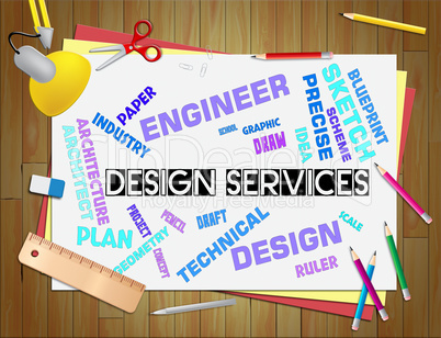 Design Services Shows Graphic Creation And Development