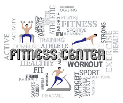 Fitness Center Means Work Out And Getting Fit