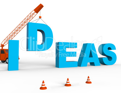 Build Ideas Represents Concept Creativity 3d Rendering
