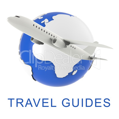 Travel Guides Means Holiday Tours 3d Rendering