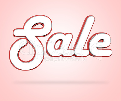 Sale Word Represents Promotion Promo And Offers