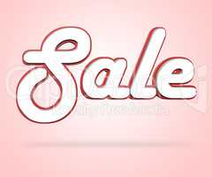 Sale Word Represents Promotion Promo And Offers