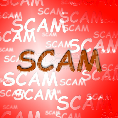 Scam Words Indicates Hoax Deception And Fraud