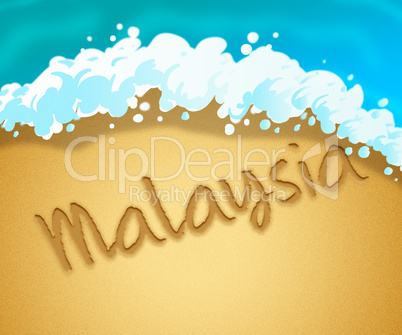 Malaysia Holiday Shows Vacation Asia 3d Illustration
