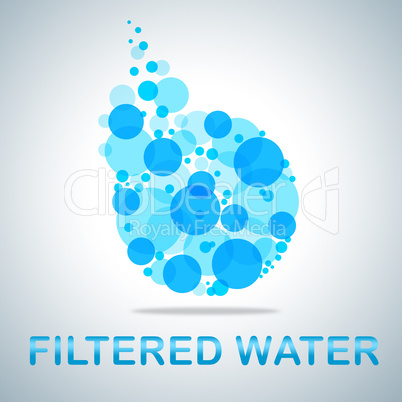 Filtered Water Means Clear Drinkable Purified H2o