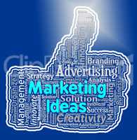 Marketing Ideas Thumb Means Promotion Plans And Ecommerce