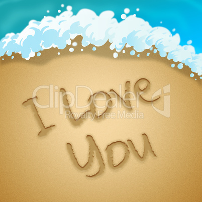 Love You Means Loving Passion 3d Illustration