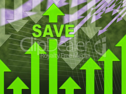 Save Graph Shows Finances Growth And Savings