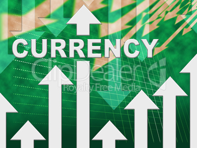 Currency Graph Indicates Fx Trading And Exchange