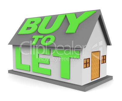 Buy To Let Means Landlord Buying 3d Rendering
