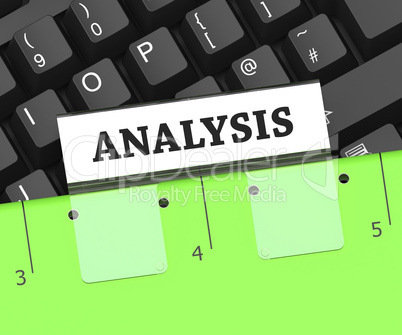 Analysis File Indicates Data Analytics 3d Rendering
