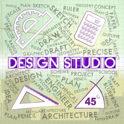 Design Studio Shows Designer Office And Creation