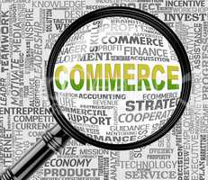 Commerce Magnifier Indicates Ecommerce Buy 3d Rendering