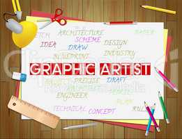 Graphic Artist Shows Artists Illustrations And Designers