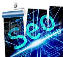 Online Seo Shows Website Optimization 3d Illustration